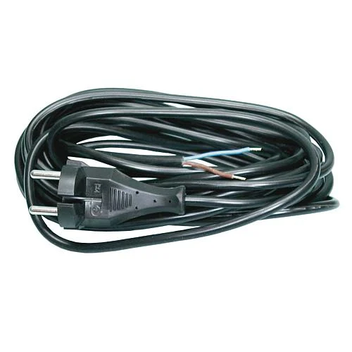 EGB Staubsauger-Anschlussleitung schwarz 6,3m H03VV-F 2x0,75mm²