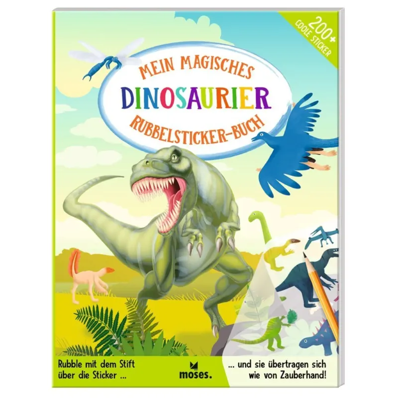 Mein magisches Rubbelsticker-Buch Dinosaurier Light Gray Moses