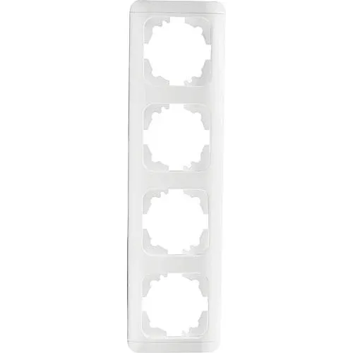 EGB Elegant Standard 4-fach Rahmen mit Clip-Paar reinw. 91501924 / 92521904