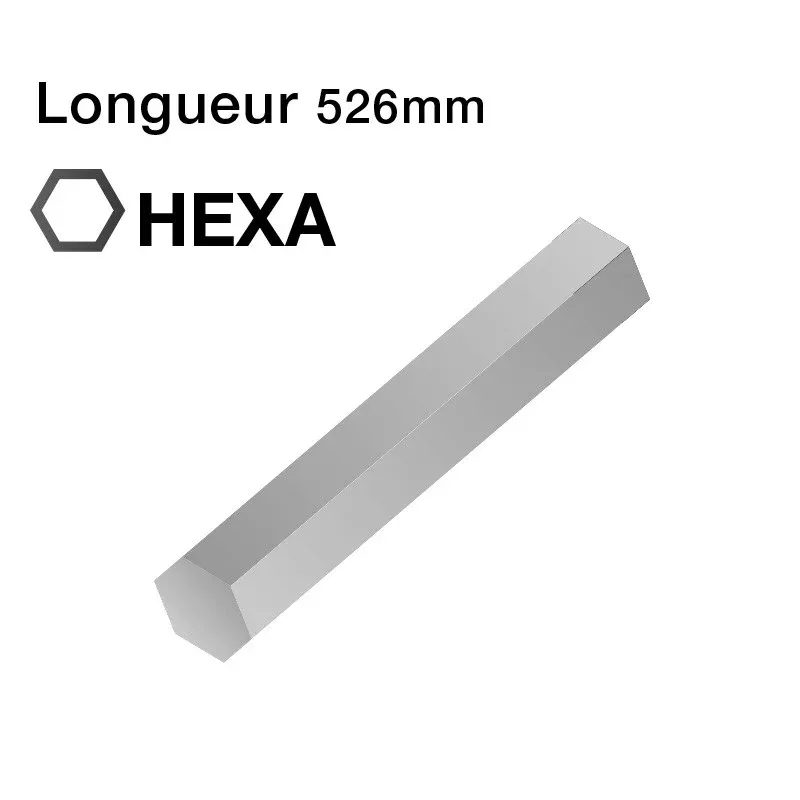 Tige de sortie HEXA de 7mm | Lg 526mm Geiger