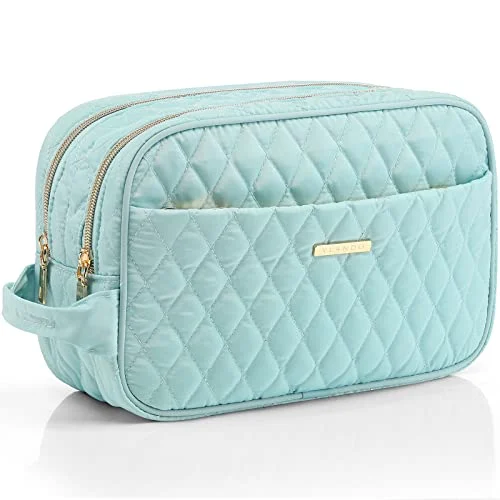 Cosmetic Bag Travel Toilet Bag Make Up Organzier Large with 3 Compartments, Portable Make Up Bag