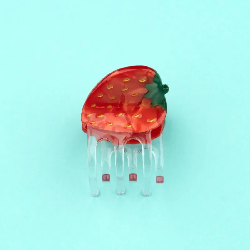 Mini-Haarspange mit Erdbeeren von coucou suzette Pale Turquoise coucou suzette