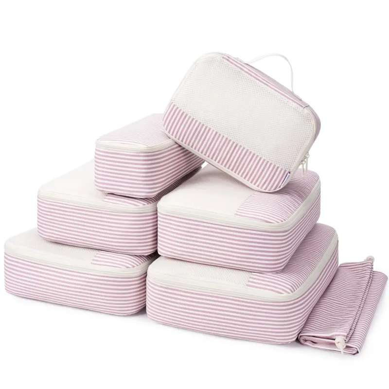 7-Piece Suitcase Organiser Set, Packing Cubes, Large Travel Packing