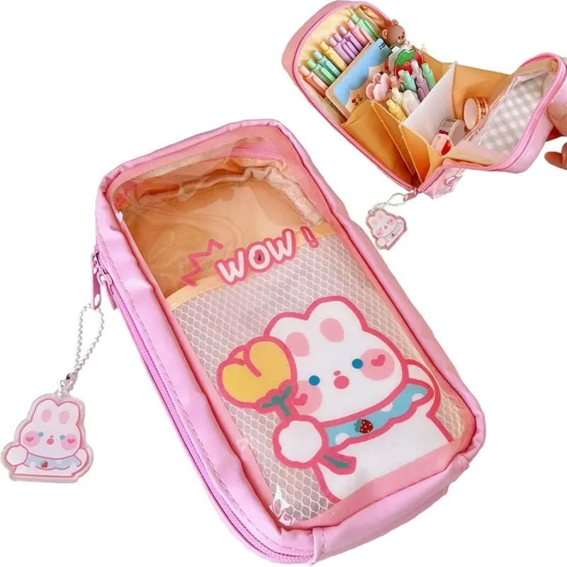Pencil case, aesthetic, large capacity, pencil pouch, sturdy bag, school supplies