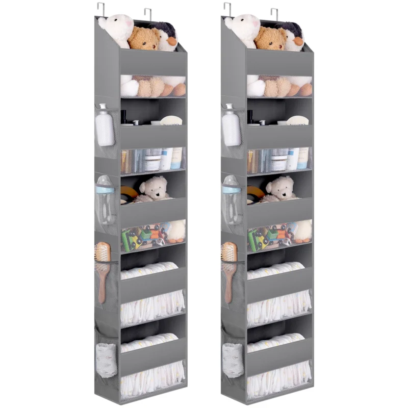 Door Hanging Organiser with 5 Compartments. Pack of 2 Hanging