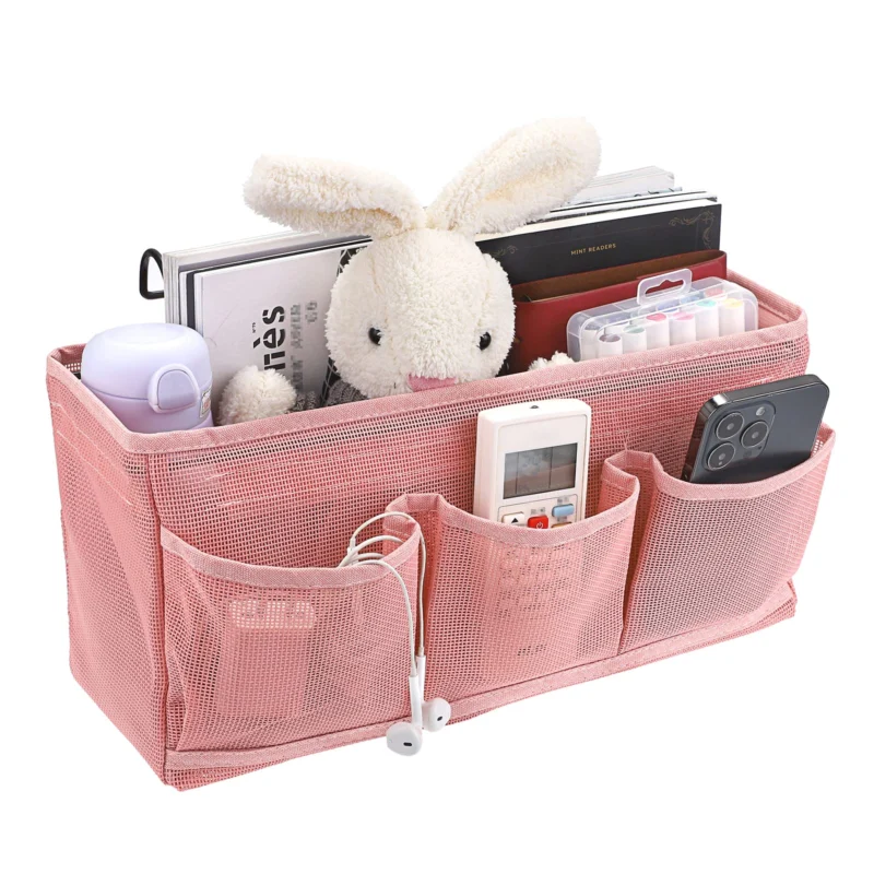 Bed organizer, multi-purpose hanging storage bag