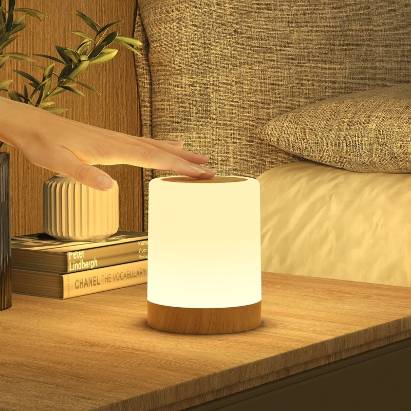 LED Bedside Lamp Touch Dimmable