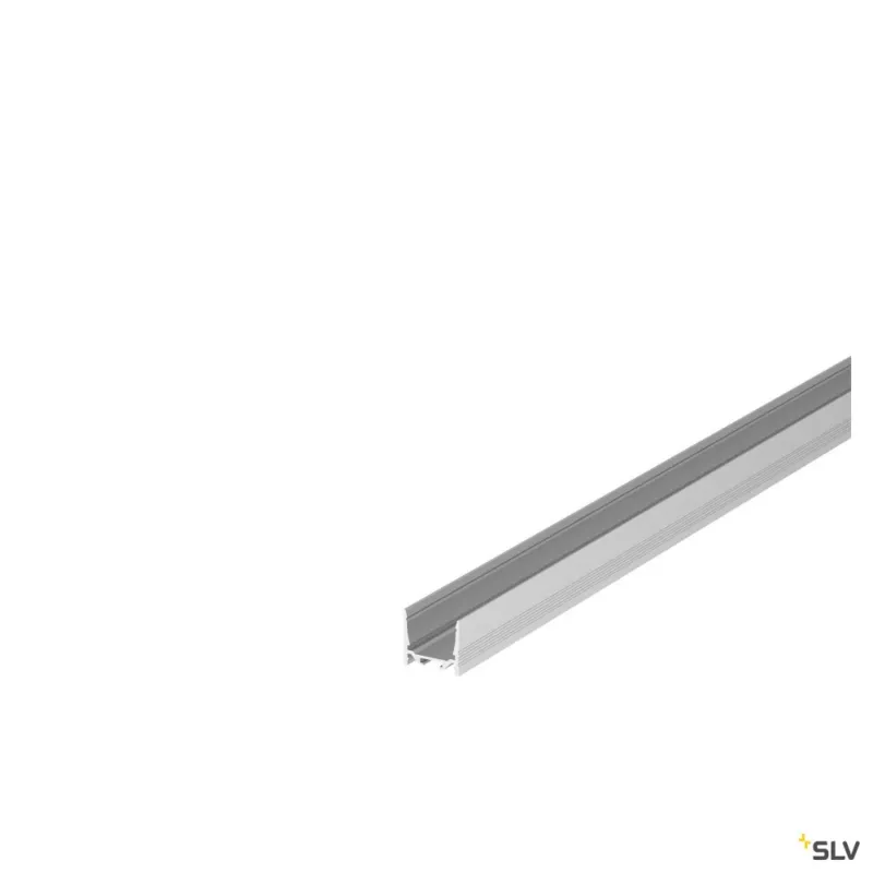 SLV GRAZIA 20 LED Aufbauprofil, standard, gerillt, 1m, alu