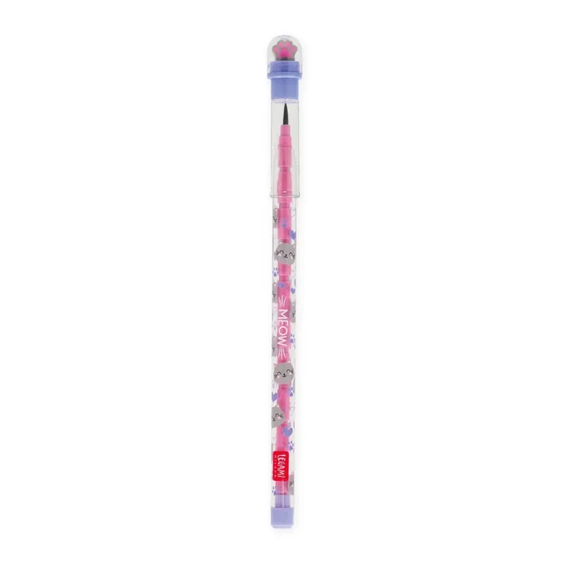 Stapelbarer Bleistift mit Radiergummi - Take a Tip Light Gray legami