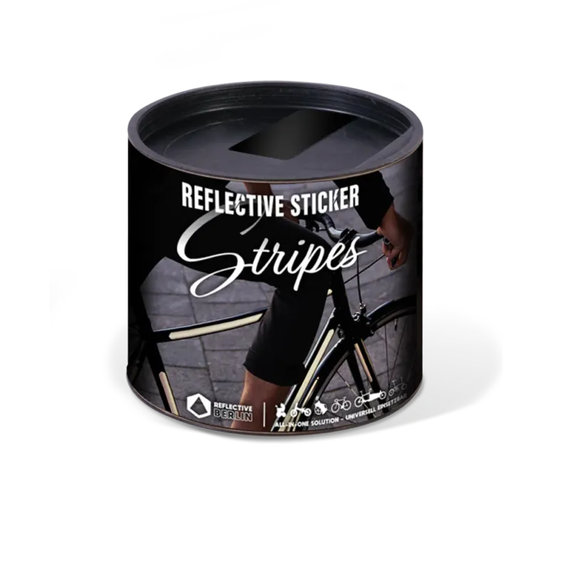 Reflective Bike Stripes - Black Black Reflective Berlin